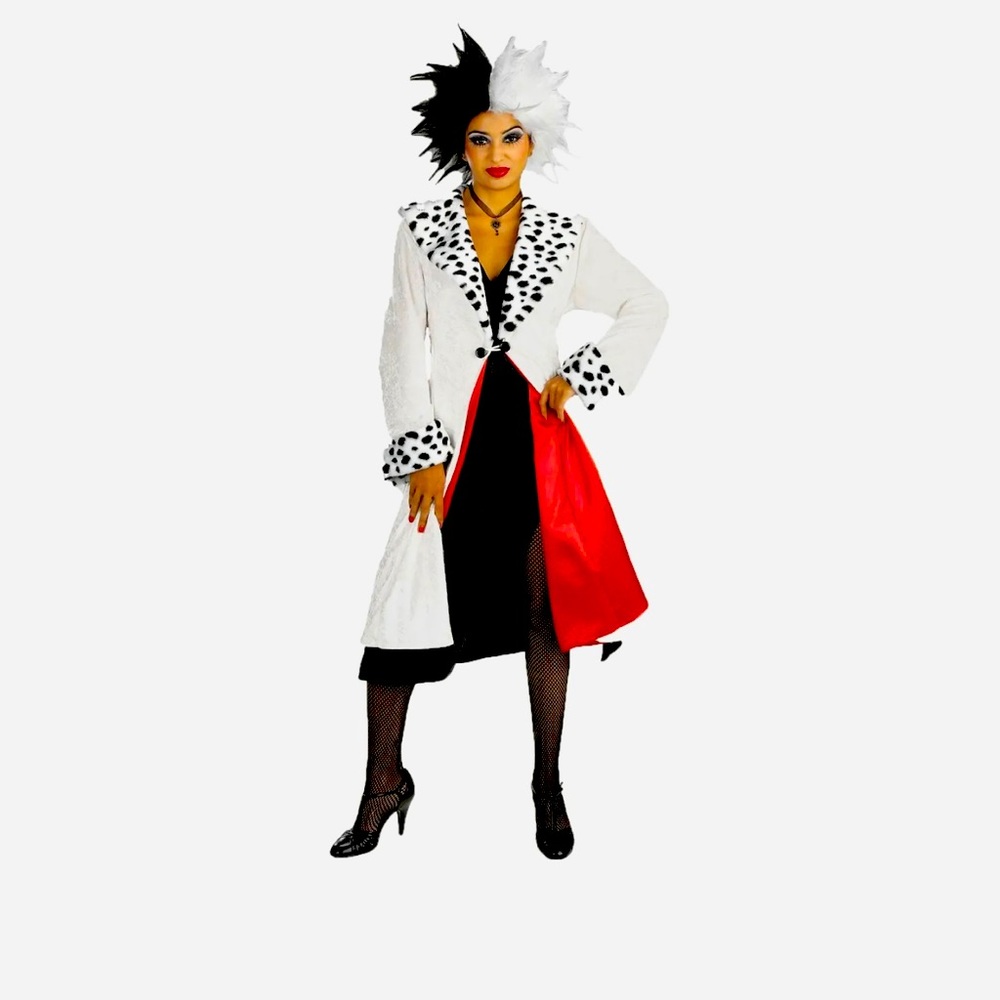 Prestige Disney Villains Cruella De Vil Halloween Costume, Size Womens Large